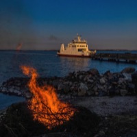 Feu de joie à Kumlinge, photo: Nico Pynnonen