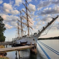 Ship visiting Mariehamn, Picture: Anders Johansson