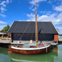 Båt i Sjökvarteret, foto: Peter Törnroos