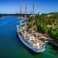 Segelfartyg på besök i Mariehamn, foto: Raul Vaine