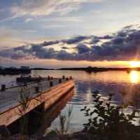 Solnedgång vid Enighetens bastu
