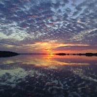 Solnedgång i Nötö