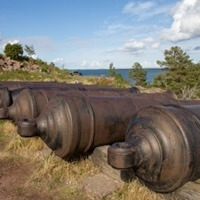 The cannons are still there to this day, Picture: Olaf Kosinsky