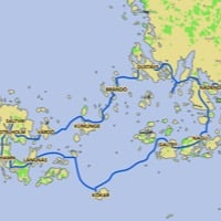 Route map, starting in Turku