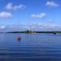 Rövarön islet in Dergerby