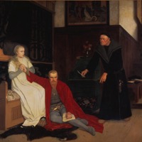 Erik XIV, Karin Månsdotter et Göran Persson, tableau de Georg von Rosen 1871, Nationalmuseum