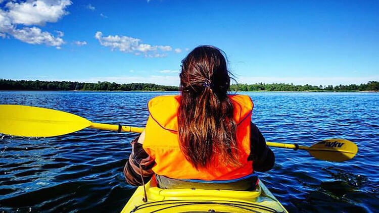 Kayaking in Åland