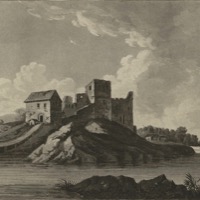 Kastelholm année 1802, croquis de Charles-Étienne Bourgelin
