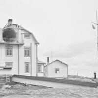 Foghorn in use 1942, picture: Fenrik L. Zilliacus