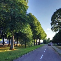 The esplanade in Mariehamn