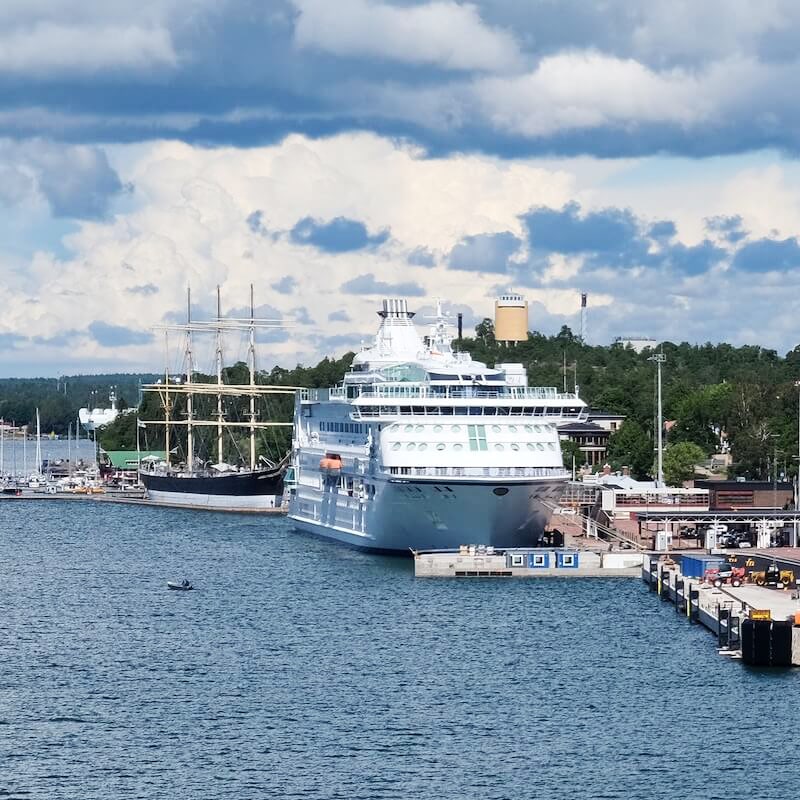 Västra hamnen i Mariehamn, foto: Kallerna