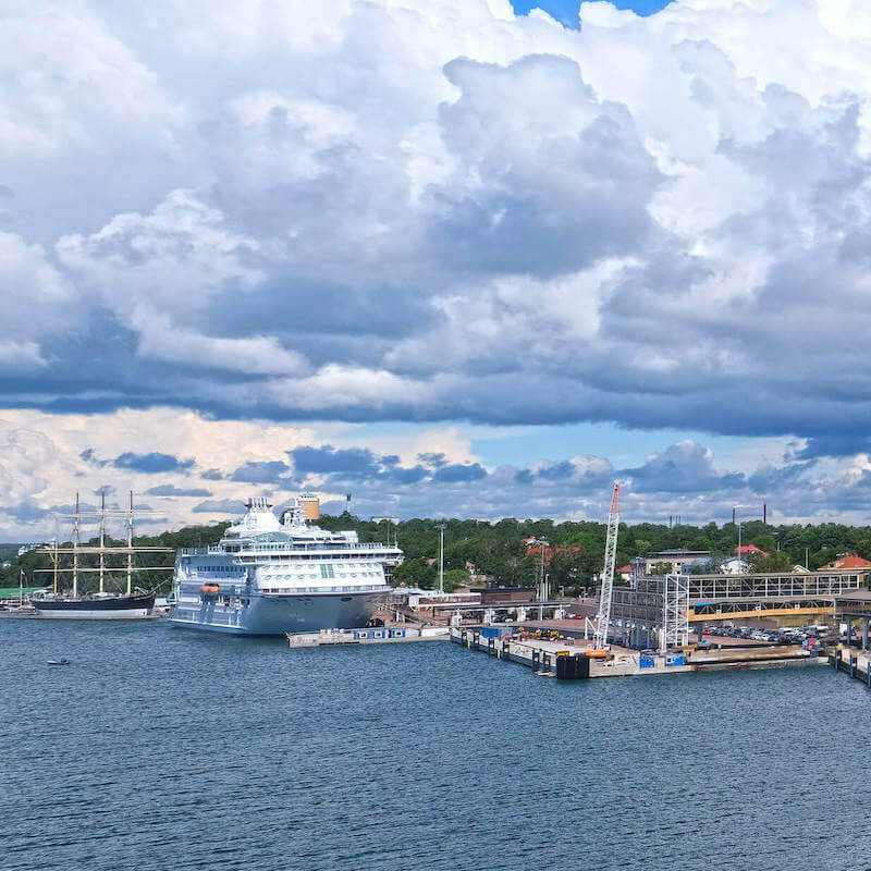 Cruise ship terminal in Mariehamn