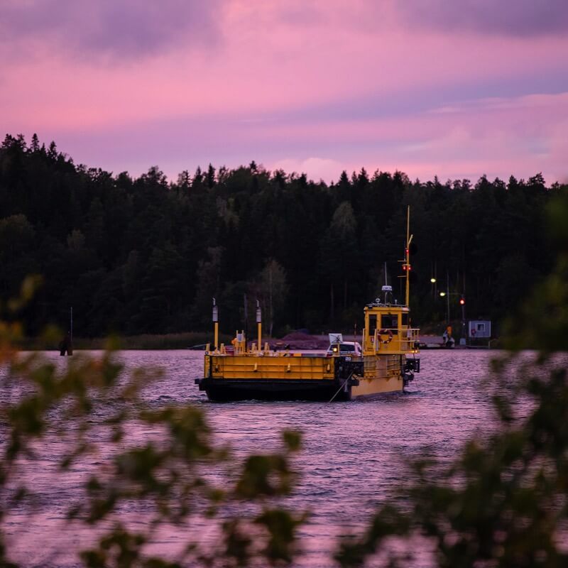 Färja till Käldö i norra Nagu