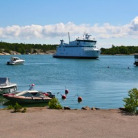 Ferry from Vuosnainen to Brändö in Åland, picture: J Hokkanen