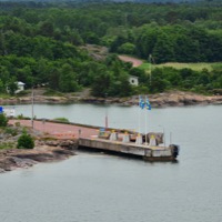 Embarcadère du ferry d'Överö dans le nord de Föglö