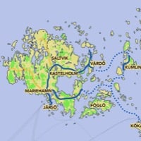 Route map, starting in Mariehamn