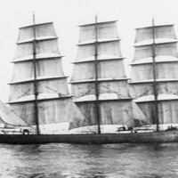 Pommern raskaasti kuormattuna 1903, kuvaaja tuntematon