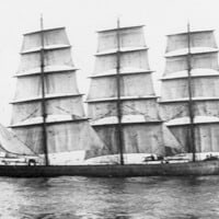 Pommern 1903 schwer beladen, Bild: Unbekannt