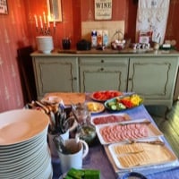 Petit déjeuner au B&B de Saltvik