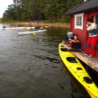 kayaking in Sandösund