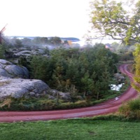 Simskäla (New road has tarmack)