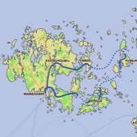 Route map, starting in Mariehamn