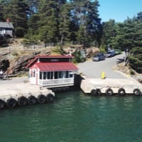 Ferry pier in Hanka