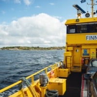 Färjan Finnö, foto: Chris Alfthan / CATTB / EU Maaseuturahaston osarahoittama